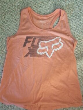 Fox Peach Graphic Crewneck Tee